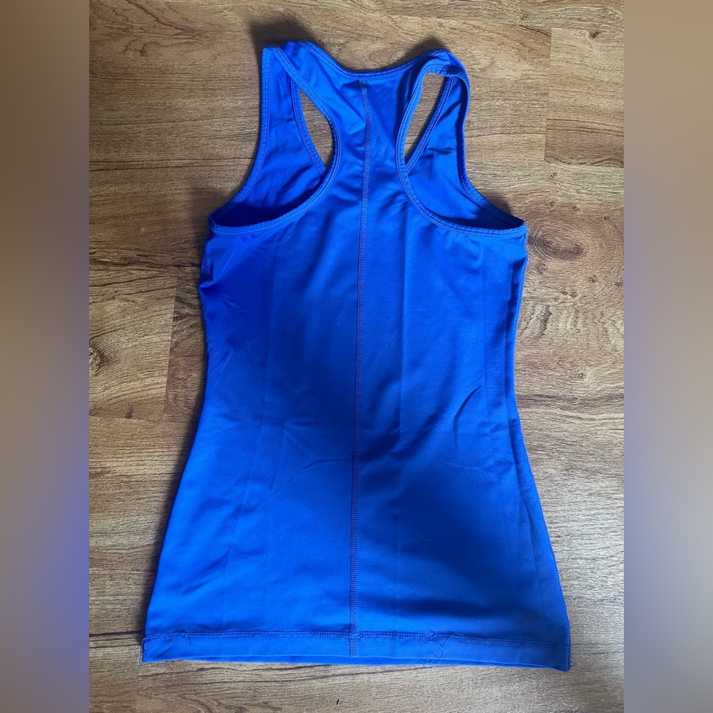 Blue Women's Racerback Tank Top - Picture 2 of 2